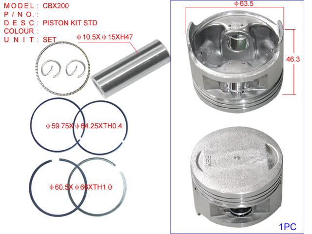 CBX200 PISTON KIT STD