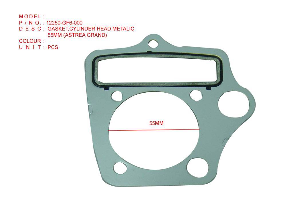 12250-GF6-000.GASKET, CYLINDER HEAD METALIC