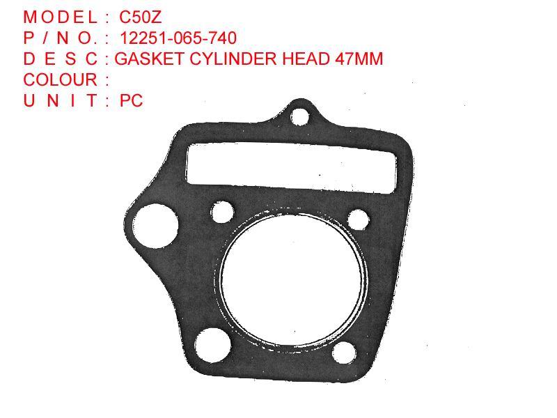 12251-065-740 OR GASKET CYLINDER HEAD 47MM OR C50Z