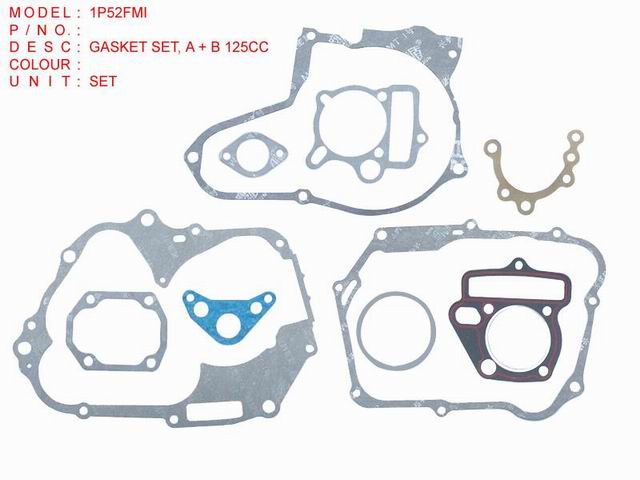 1P52FMI,GASKET SET,A+B 125CC