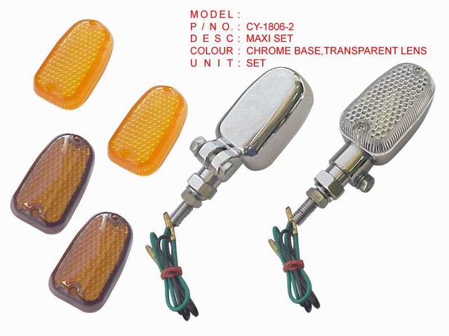 CY-1806-2 MAXI SET_CHROME BASE,TRANSPARENT LENS