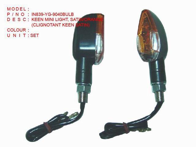 IN839-YG-9040BULB KEEN MINI LIGHT, SATIN ORANGE