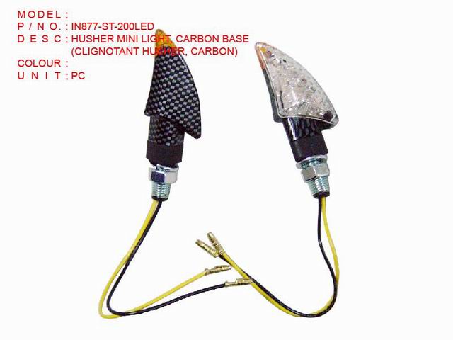 IN877-ST-200LED HUSHER MINI LIGHT, CARBON BASE