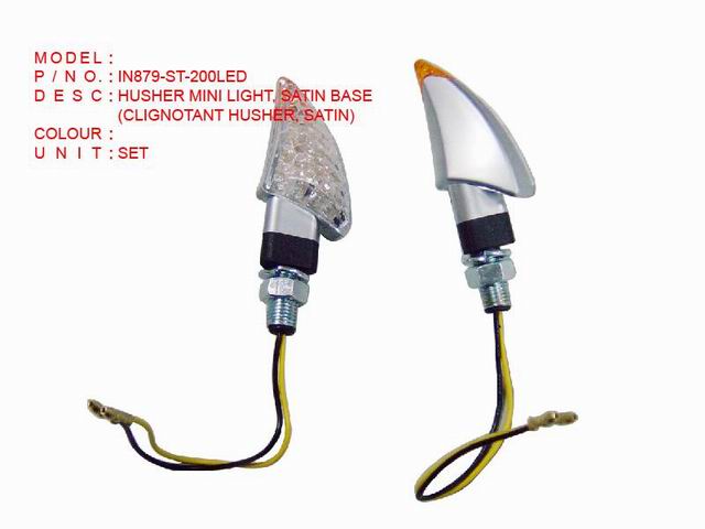 IN879-ST-200LED HUSHER MINI LIGHT, SATIN BASE