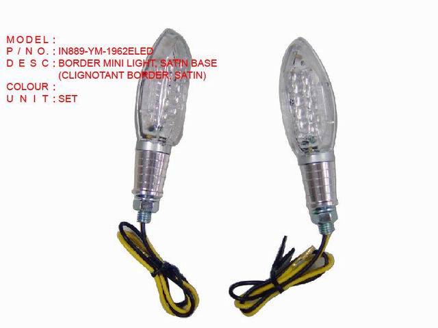 IN889-YM-1962ELED BORDER MINI LIGHT, SATIN BASE
