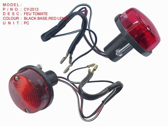 CY-2513_ FEU TOMATE_ BLACK BASE,RED LENS