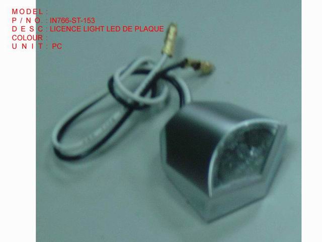 IN766-ST-153_LICENCE LIGHT LED DE PLAQUE
