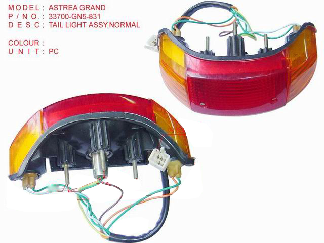 33700-GN5-831 TAIL LIGHT ASSY,NORMAL _ASTREA GRAND