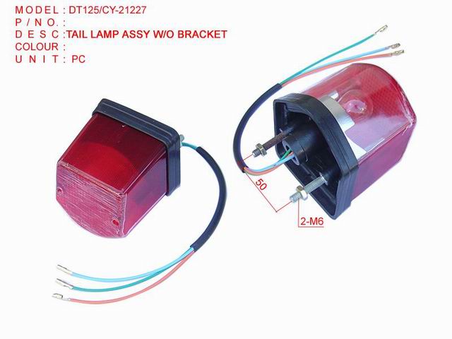 TAIL LAMP ASSY W,O BRACKET_DT125_CY-21227