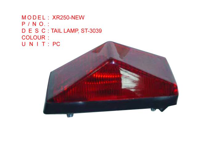 TAIL LAMP, ST-3039_XR250-NEW
