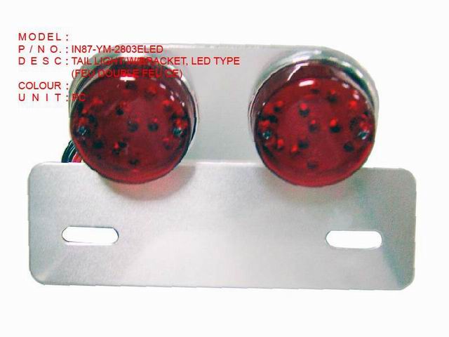 IN87-YM-2803ELED TAIL LIGHT W BRACKET, LED TYPE