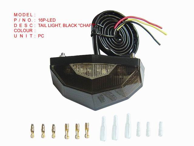 16P-LED_TAIL LIGHT, BLACK  CHAFT