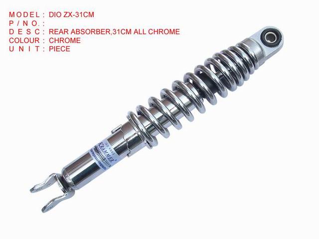 DIO ZX_31CM REAR ABSORBER,31CM ALL CHROME