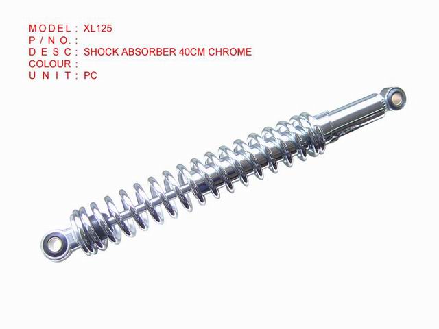 XL125_SHOCK ABSORBER 40CM CHROME
