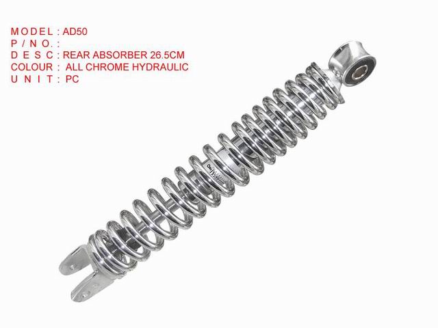 REAR ABSORBER 26.5CM ALL CHROME HYDRAULIC_AD50