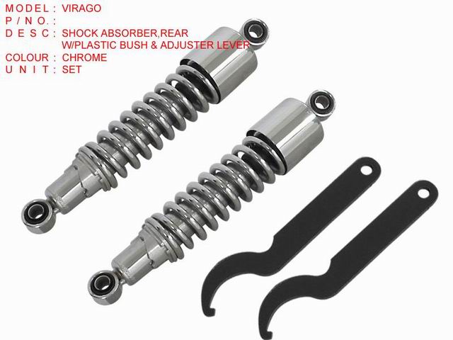 ABSORBER,REAR,W-PLASTIC BUSH ADJUSTER LEVER_VIRAGO