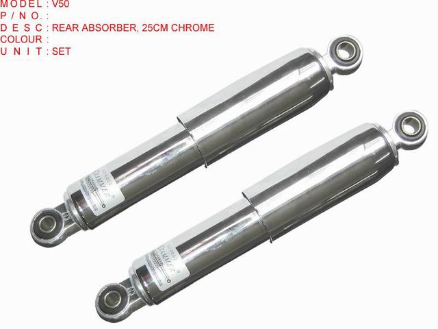 V50_ REAR ABSORBER, 25CM CHROME