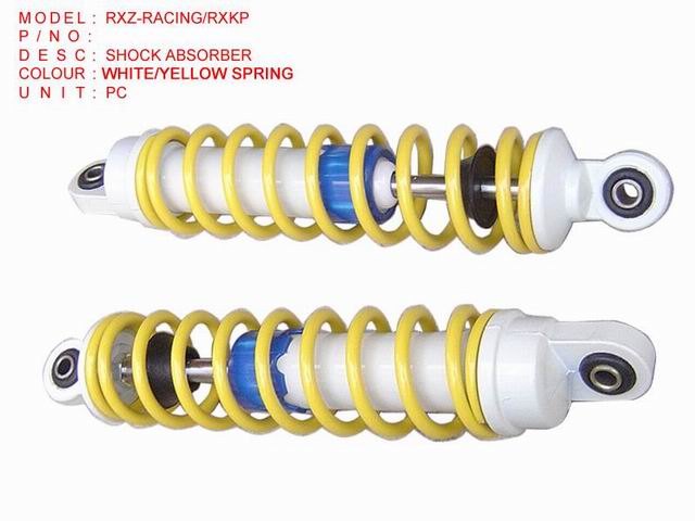 SHOCK ABSORBER WHITE,YELLOW SPRING_RXZ-RACING,RXKP