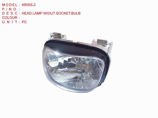 HEAD LAMP W-OUT SOCKET,BULB_KRISS-2
