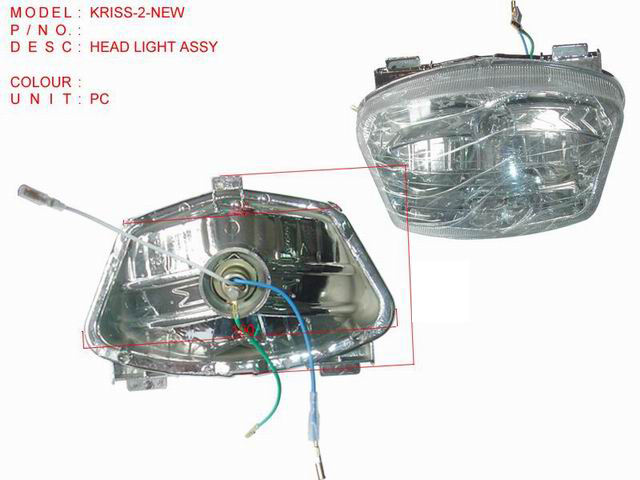 KRISS-2-NEW HEAD LIGHT ASSY