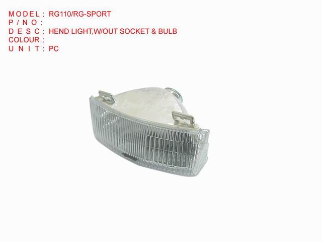 HEND LIGHT,W-OUT SOCKET & BULB_RG110_RG-SPORT