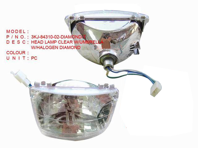 3KJ-84310-02-HEAD LAMP EURO CLEAR