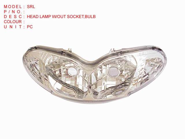 HEAD LAMP W-OUT SOCKET,BULB_SRL