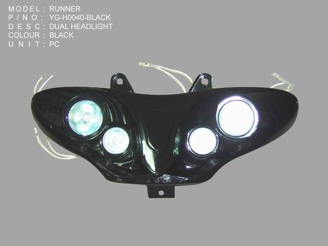 YG-H0040-BLACK_DUAL HEADLIGHT_RUNNER