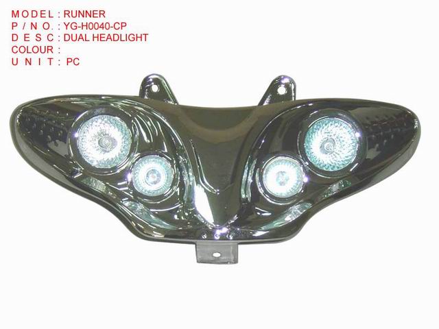 YG-H0040-CP OR DUAL HEADLIGHT OR RUNNER