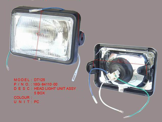 18G-84110-00  HEAD LIGHT UNIT ASSY DT-125 BOX