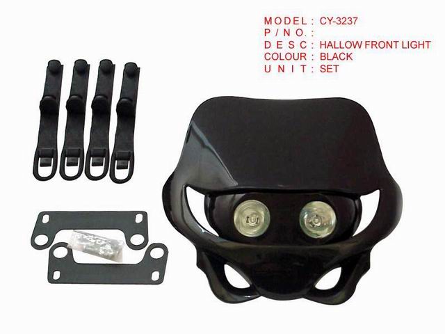 CY-3237_HALLOW FRONT LIGHT,BLACK