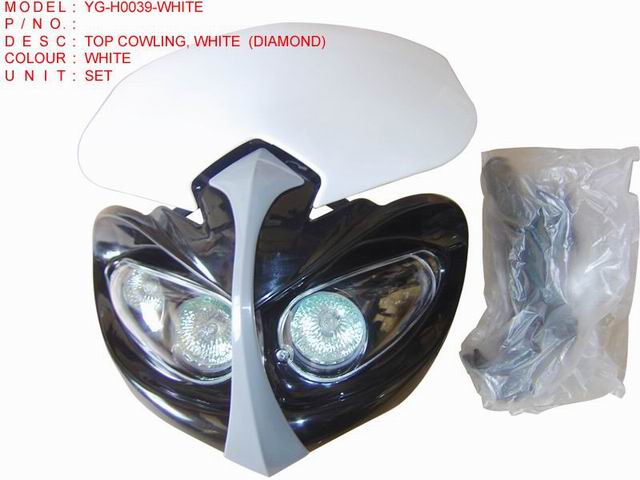 YG-H0039-WHITE_ TOP COWLING, WHITE (DIAMOND)