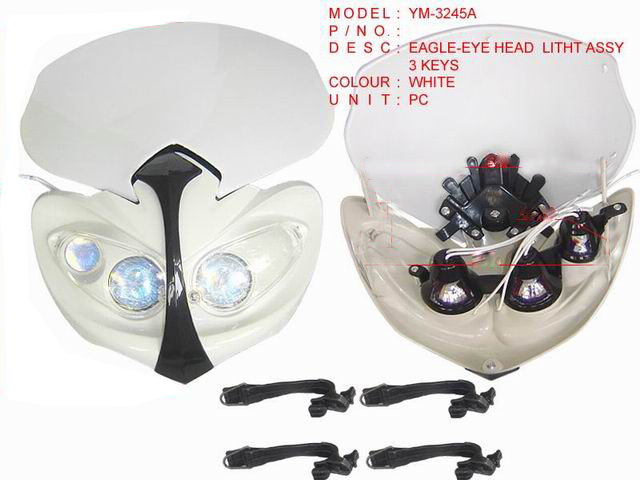 YM-3245A_EAGLE-EYE HEAD LIGHT ASSY BLACK,BLACK