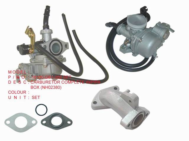16100-GB1-000 SET CARBURETOR COMPLETE W PIPA