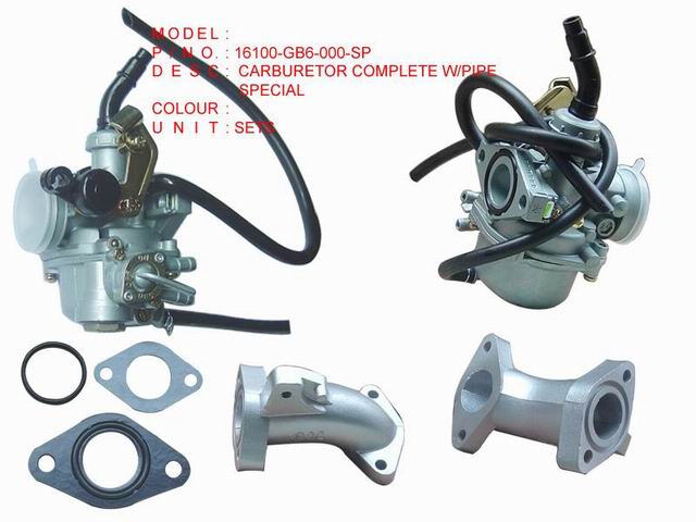 16100-GB6-000-SP CARBURETOR COMPLETE W PIPE