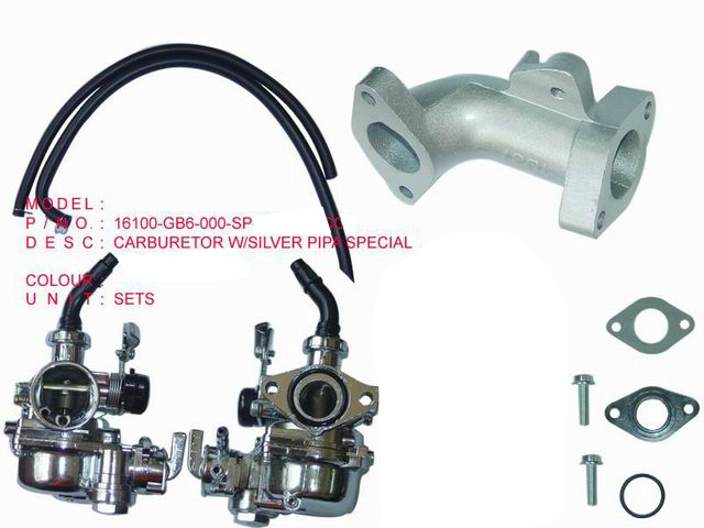 16100-GB6-000-SP-CARBURETOR W SILVER PIPA SPECIAL