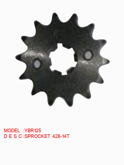 YBR125 SPROCKET 428-14T